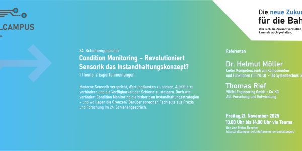 Ankündigung zum 24. Schienengespräch vom RailCampus OWL