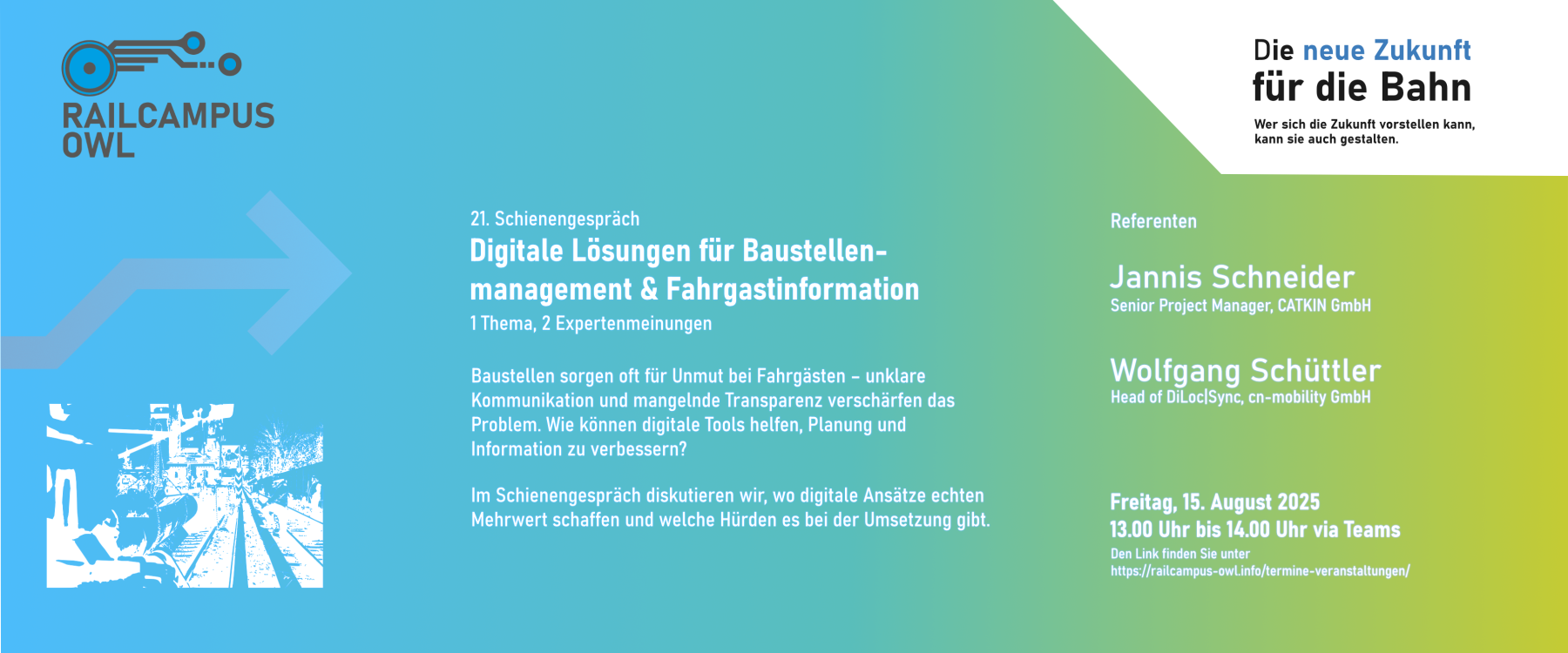 21. Schienegespräche RailCampus OWL