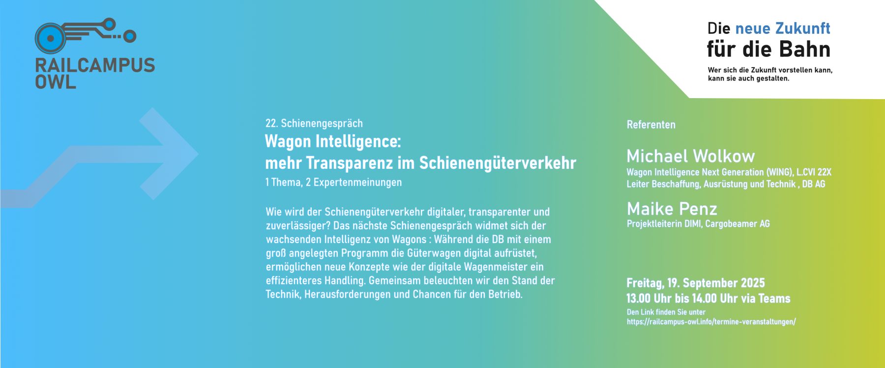 22. Schienengespräch des RailCampus OWL e.V.