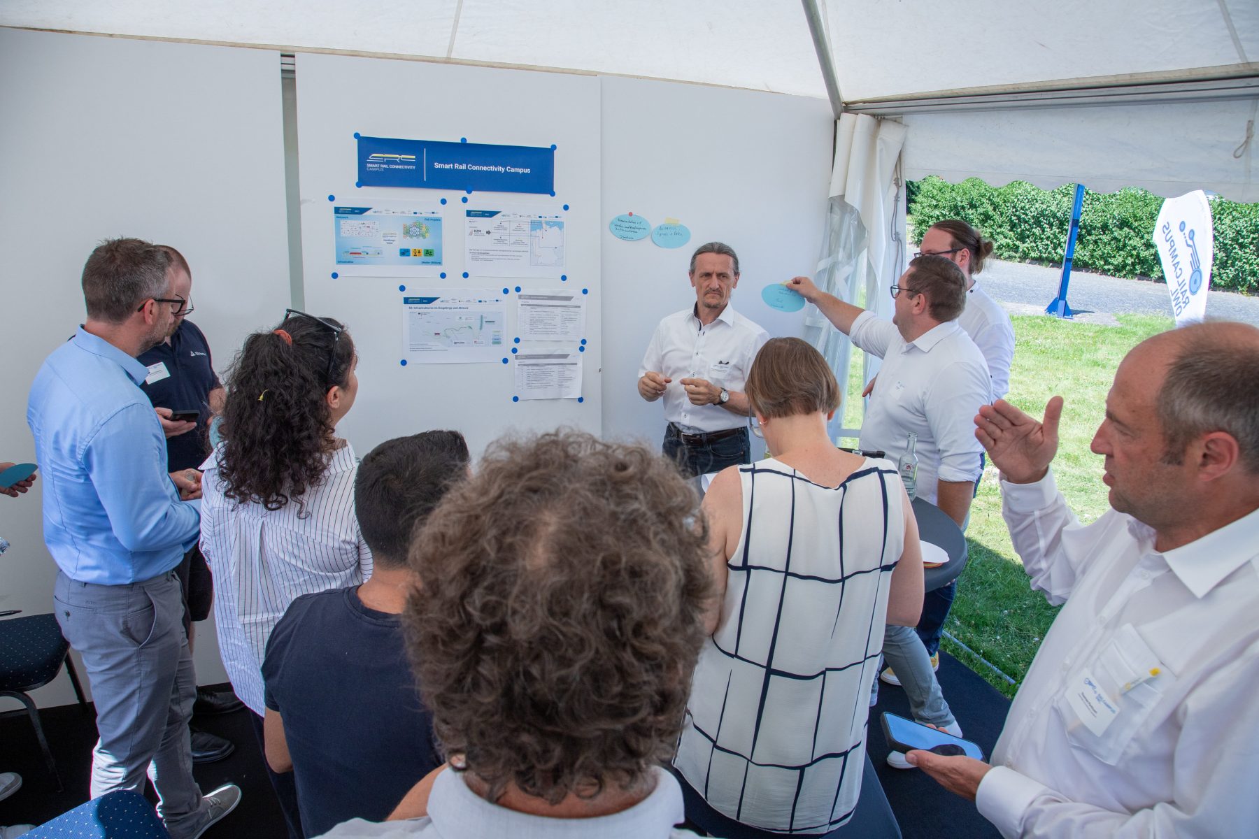 Im Workshop werden Positionen und Ideen erarbeitet
