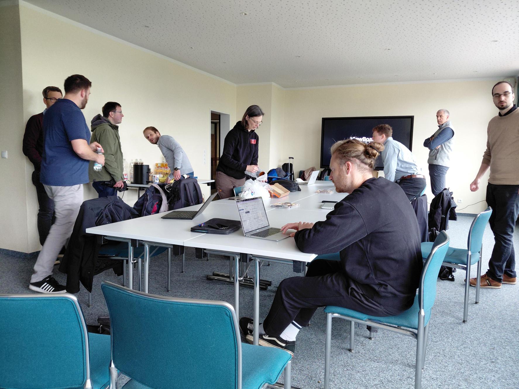 Das Projektteam arbeitet